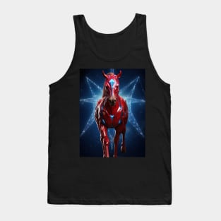 horse in iroman suit Tank Top